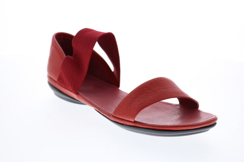 Camper Right Nina 21735-051 Womens Red Canvas Slip On Flats Slingback Shoes