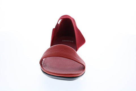 Camper Right Nina 21735-051 Womens Red Canvas Slip On Flats Slingback Shoes
