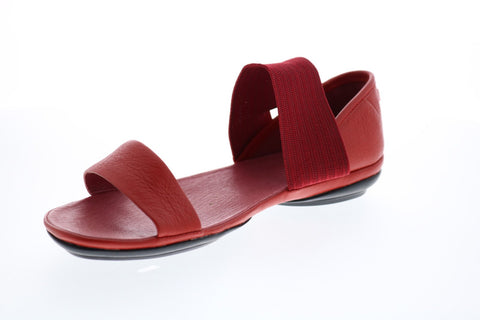 Camper Right Nina 21735-051 Womens Red Canvas Slip On Flats Slingback Shoes
