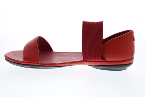 Camper Right Nina 21735-051 Womens Red Canvas Slip On Flats Slingback Shoes