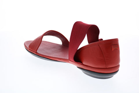 Camper Right Nina 21735-051 Womens Red Canvas Slip On Flats Slingback Shoes