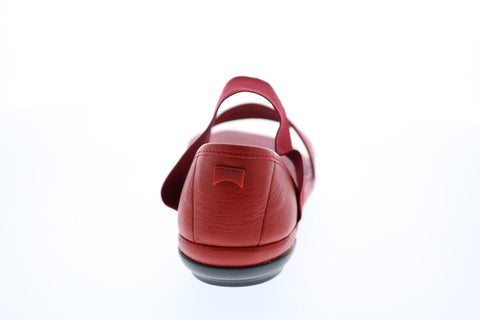 Camper Right Nina 21735-051 Womens Red Canvas Slip On Flats Slingback Shoes