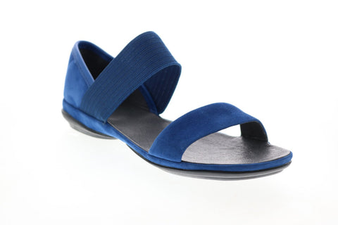 Camper Right Nina 21735-058 Womens Blue Gray Suede Strap Sandals Shoes