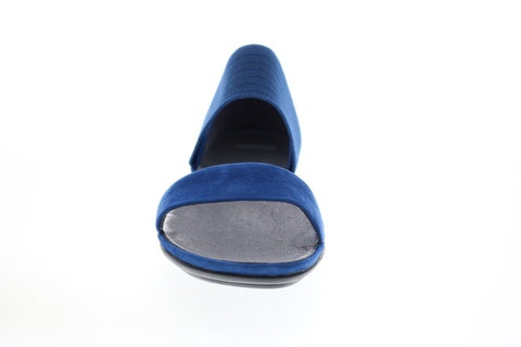 Camper Right Nina 21735-058 Womens Blue Gray Suede Strap Sandals Shoes