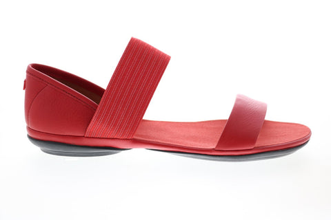 Camper Right Nina 21735-069 Womens Red Leather Slip On Strap Sandals Shoes