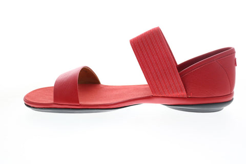 Camper Right Nina 21735-069 Womens Red Leather Slip On Strap Sandals Shoes