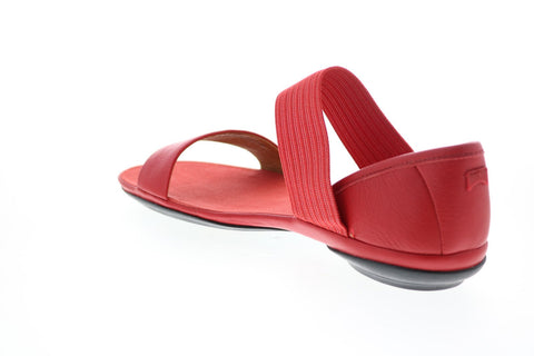 Camper Right Nina 21735-069 Womens Red Leather Slip On Strap Sandals Shoes