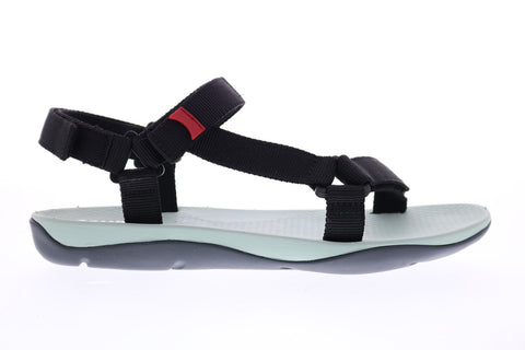 Camper Match 21891-025 Womens Black Canvas Strap Flats Slingback Shoes