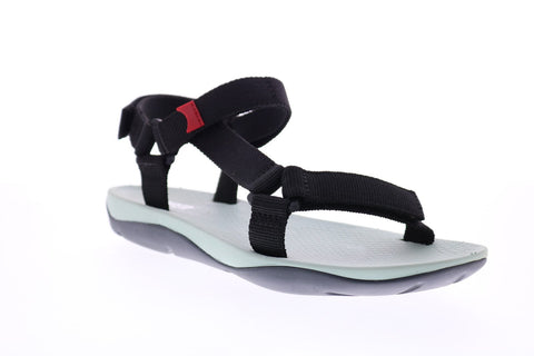 Camper Match 21891-025 Womens Black Canvas Strap Flats Slingback Shoes