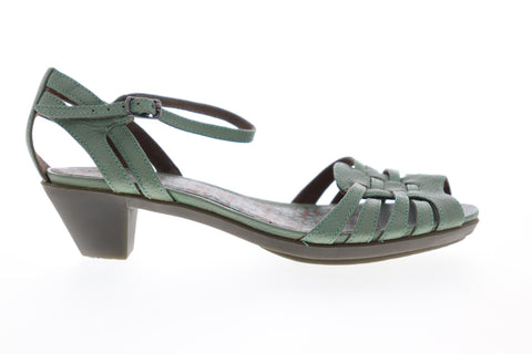 Camper Agatha 21900-003 Womens Green Leather Adjustable Strap Heels Shoes