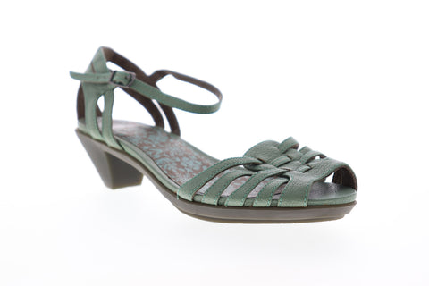 Camper Agatha 21900-003 Womens Green Leather Adjustable Strap Heels Shoes