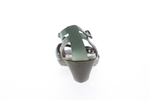 Camper Agatha 21900-003 Womens Green Leather Adjustable Strap Heels Shoes