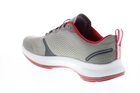 Skechers Go Run Pulse Specter 220022 Mens Gray Canvas Athletic Running Shoes