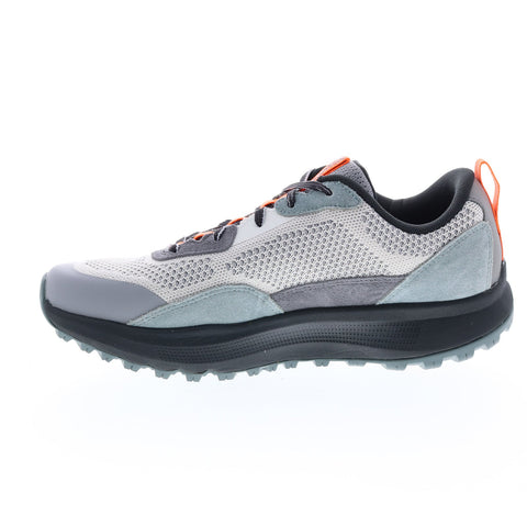 Skechers Go Run Pulse Trail 220150 Mens Gray Leather Athletic Running Shoes