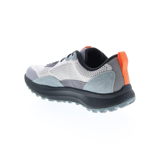 Skechers Go Run Pulse Trail 220150 Mens Gray Leather Athletic Running Shoes