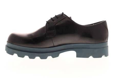 Camper Mil 22074-026 Womens Black Leather Lace Up Casual Dress Boots Shoes