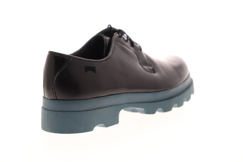 Camper Mil 22074-026 Womens Black Leather Lace Up Casual Dress Boots Shoes