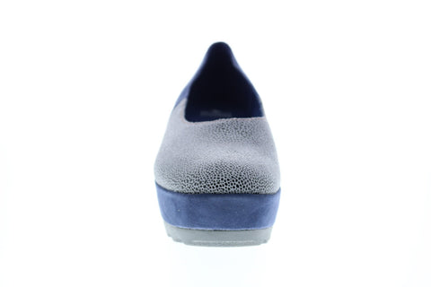 Camper TWS 22089-028 Womens Blue Suede Nubuck Slip On Ballet Flats Shoes