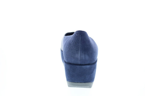 Camper TWS 22089-028 Womens Blue Suede Nubuck Slip On Ballet Flats Shoes