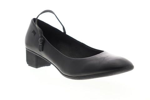 Camper Beth 22110-001 Womens Black Leather Adjustable Strap Heels Shoes