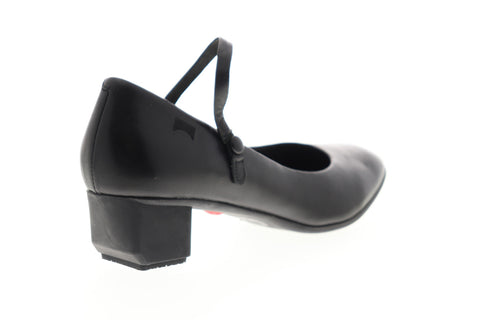 Camper Beth 22110-001 Womens Black Leather Adjustable Strap Heels Shoes