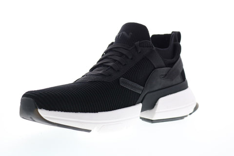 Mark Nason Split Litman 222000 Mens Black Canvas Low Top Sneakers Shoes