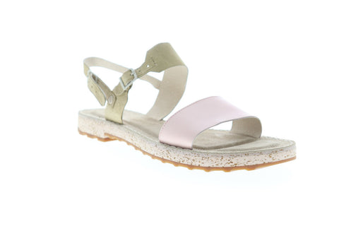 Camper PimPom 22518-001 Womens Gray Leather Strap Flip-Flops Sandals Shoes