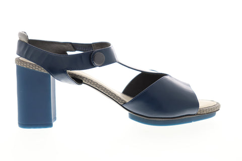 Camper Myriam 22533-001 Womens Blue Leather Adjustable Strap Pumps Heels Shoes
