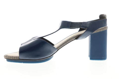 Camper Myriam 22533-001 Womens Blue Leather Adjustable Strap Pumps Heels Shoes