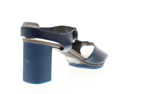Camper Myriam 22533-001 Womens Blue Leather Adjustable Strap Pumps Heels Shoes