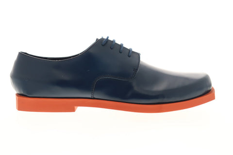 Camper Mortimer 22538-005 Womens Blue Leather Dress Lace Up Oxfords Shoes