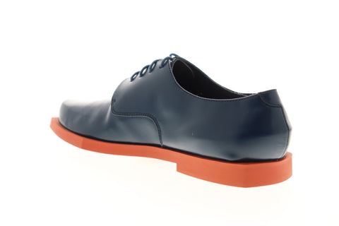 Camper Mortimer 22538-005 Womens Blue Leather Dress Lace Up Oxfords Shoes