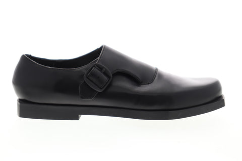 Camper Mortimer 22537-003 Womens Black Leather Strap Oxford Flats Shoes
