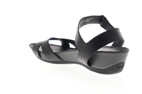 Camper Micro 22555-008 Womens Black leather Strap Flip-Flops Sandals Shoes