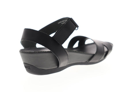 Camper Micro 22555-008 Womens Black leather Strap Flip-Flops Sandals Shoes