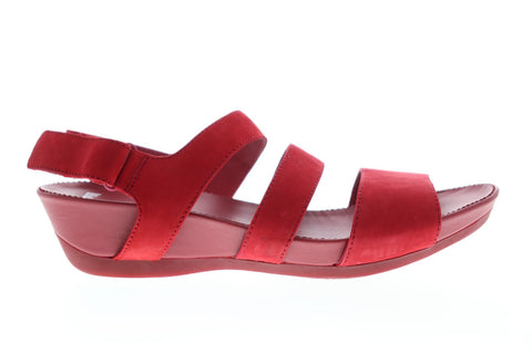 Camper Micro 22557-002 Womens Red Suede Strap Flip-Flops Sandals Shoes