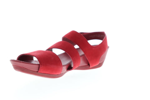 Camper Micro 22557-002 Womens Red Suede Strap Flip-Flops Sandals Shoes