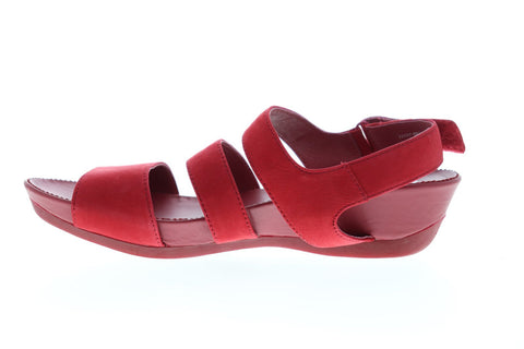 Camper Micro 22557-002 Womens Red Suede Strap Flip-Flops Sandals Shoes