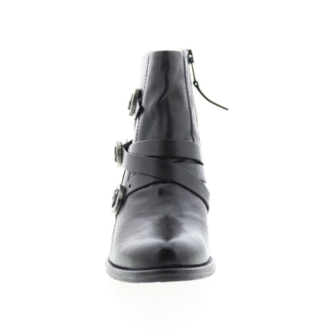 Miz Mooz Fernando 226242 Womens Black Leather Ankle & Booties Boots
