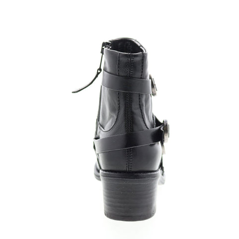 Miz Mooz Fernando 226242 Womens Black Leather Ankle & Booties Boots