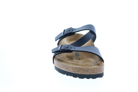 Birkenstock Salina Bf Womens Black Synthetic Strap Slides Sandals Shoes