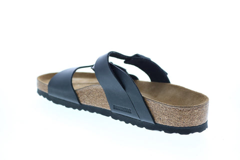 Birkenstock Salina Bf Womens Black Synthetic Strap Slides Sandals Shoes