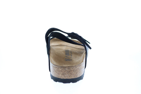 Birkenstock Salina Bf Womens Black Synthetic Strap Slides Sandals Shoes