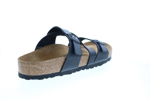 Birkenstock Salina Bf Womens Black Synthetic Strap Slides Sandals Shoes