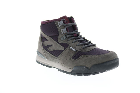 Hi-Tec Sierra Lite Mid 23171 Womens Gray Suede Lace Up Hiking Boots