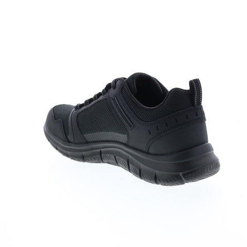 Skechers Track Knockhill 232001 Mens Black Lace Up Lifestyle Sneakers Shoes