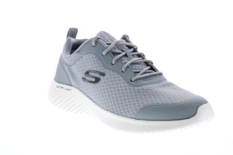 Skechers Bounder Voltis 232005 Mens Gray Mesh Athletic Cross Training Shoes