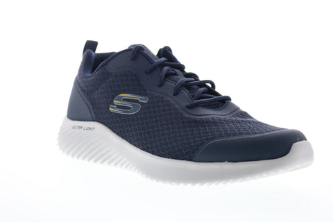 Skechers Bounder Voltis 232005 Mens Blue Mesh Athletic Cross Training Shoes