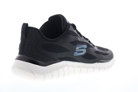 Skechers Overhaul Blokade 232014 Mens Black Mesh Athletic Cross Training Shoes