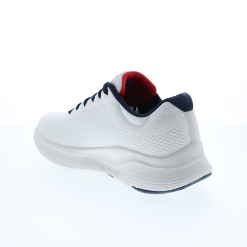 Skechers Arch Fit 232040 Mens White Extra Wide Canvas Lifestyle Sneakers Shoes